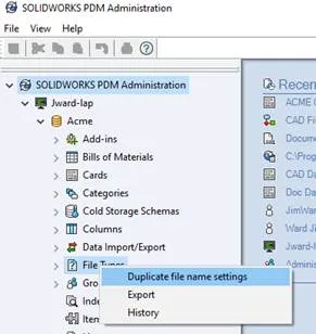 CAD to PDM - PDM admin tools